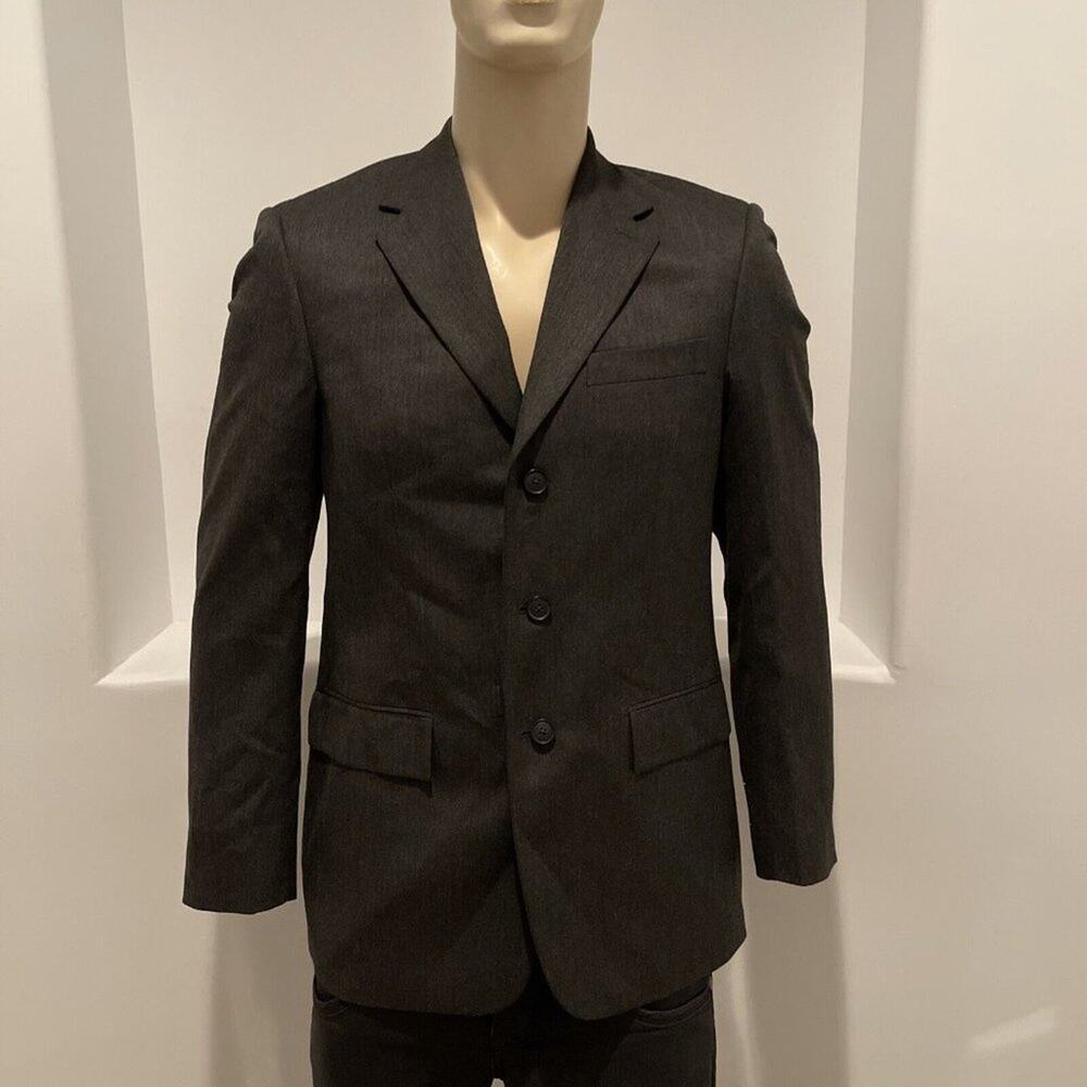 Perry Ellis Men’s Blazer Sport Coat Jacket Gray 3 Buttons Size 38 R BNWOT
